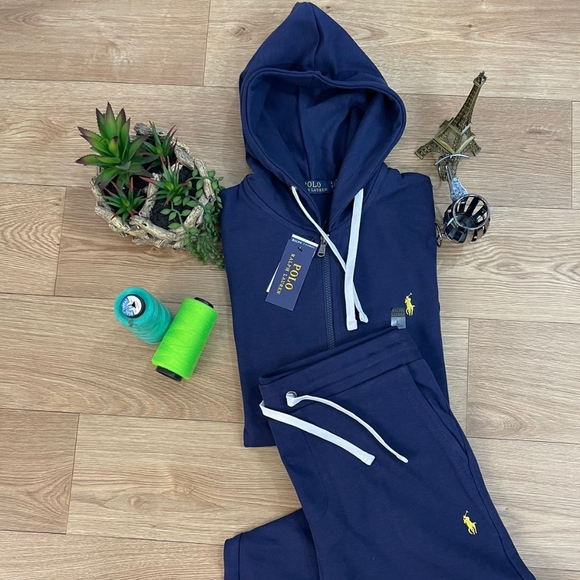 Men track suits Navy Blue w/ gold - BRAND NEW - Picture 1 of 2